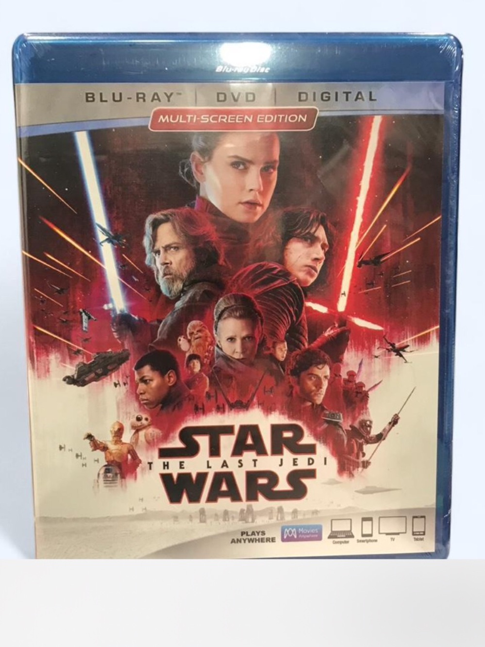 Star Wars The Last Jedi Blu-ray Multi-Screen Edition - Red/Black/Blue